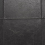 Mercana Stratton Gunmetal w/ Genuine Aged Black Leather Upholstered Accent Chair