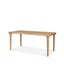 Mercana Suvan 72L Light Brown Rectangular Oak Wood Dining Table