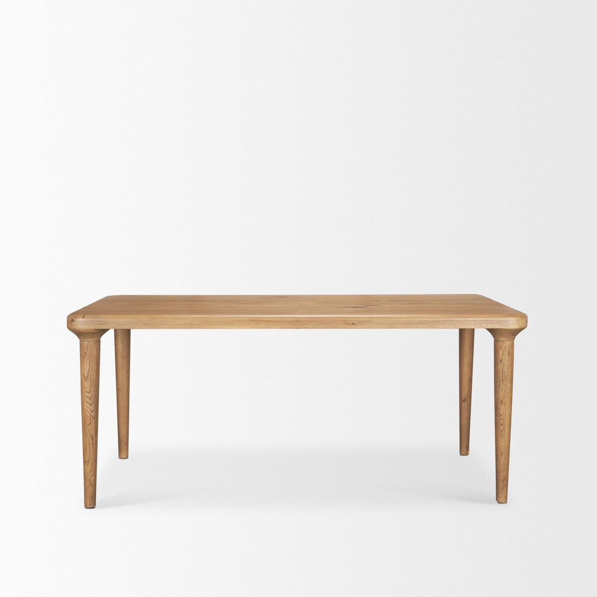 Mercana Suvan 72L Light Brown Rectangular Oak Wood Dining Table