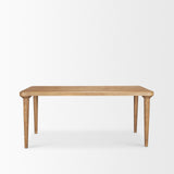 Mercana Suvan 72L Light Brown Rectangular Oak Wood Dining Table