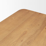 Mercana Suvan 72L Light Brown Rectangular Oak Wood Dining Table