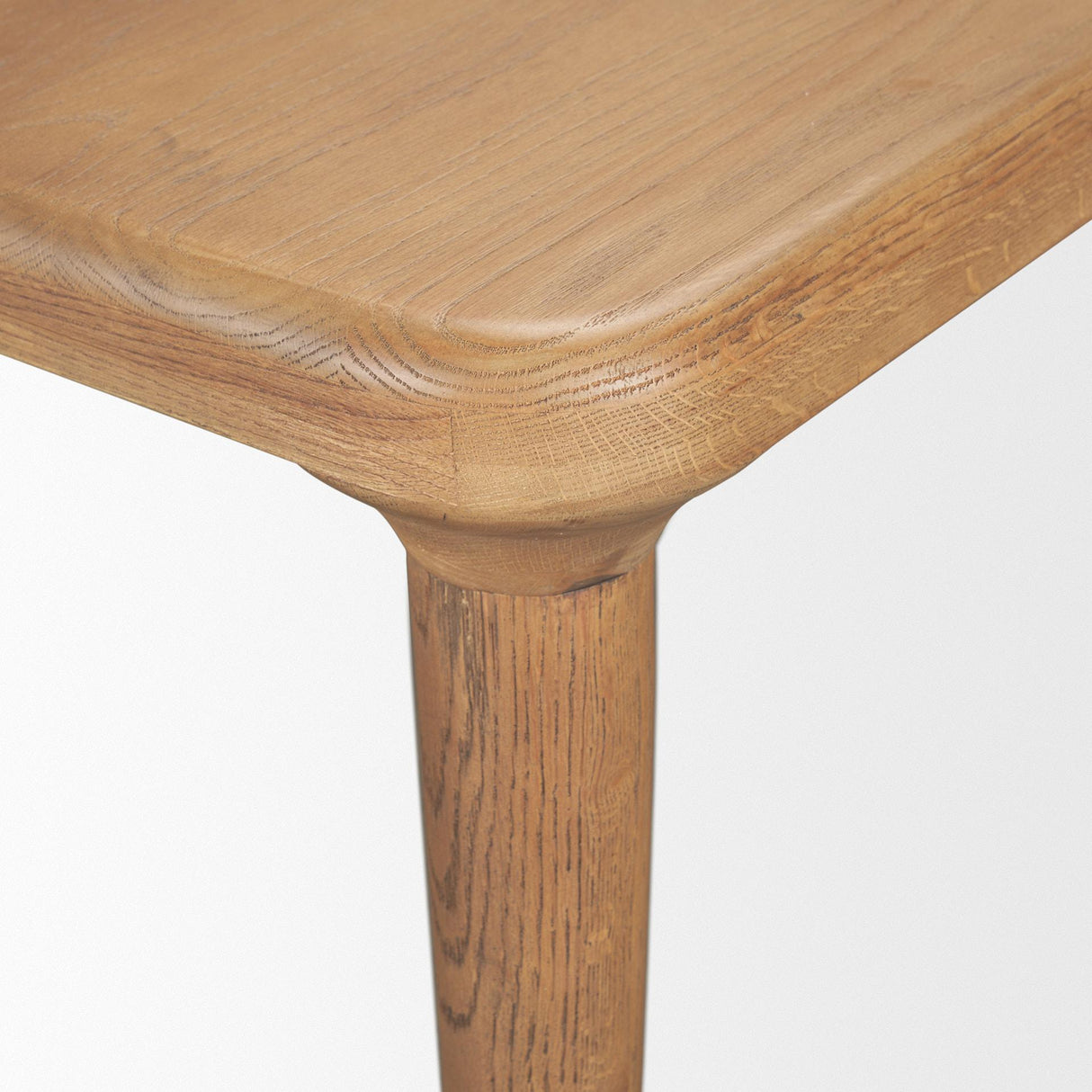 Mercana Suvan 72L Light Brown Rectangular Oak Wood Dining Table