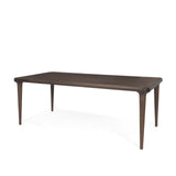 Mercana Suvan 84L Medium Dark Brown Rectangular Wood Dining Table