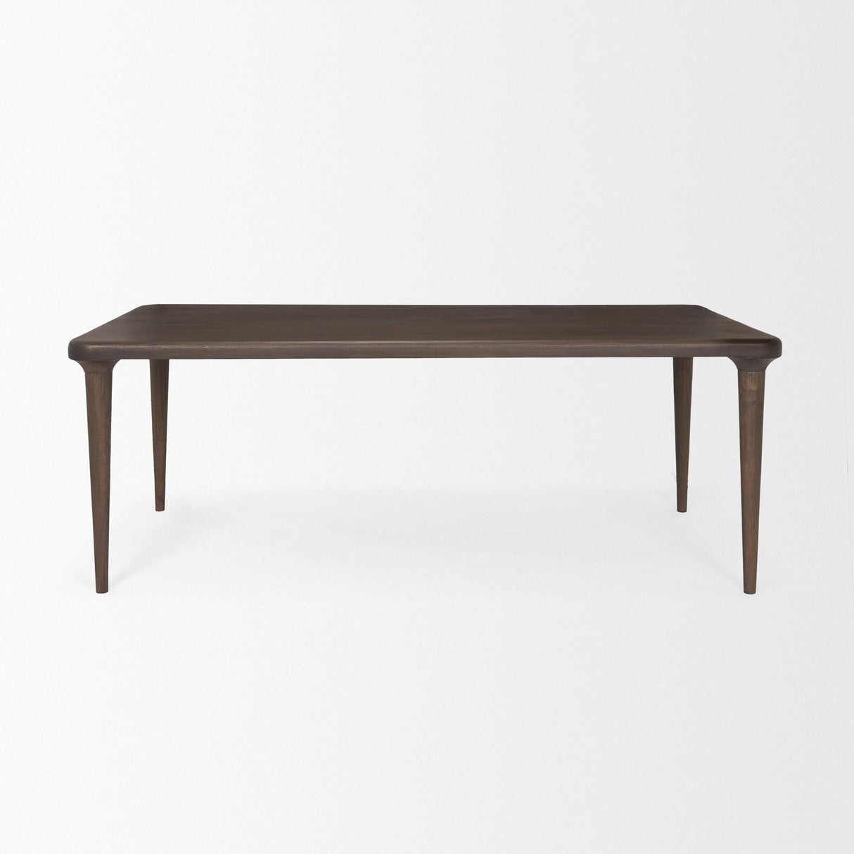 Mercana Suvan 84L Medium Dark Brown Rectangular Wood Dining Table