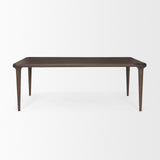 Mercana Suvan 84L Medium Dark Brown Rectangular Wood Dining Table