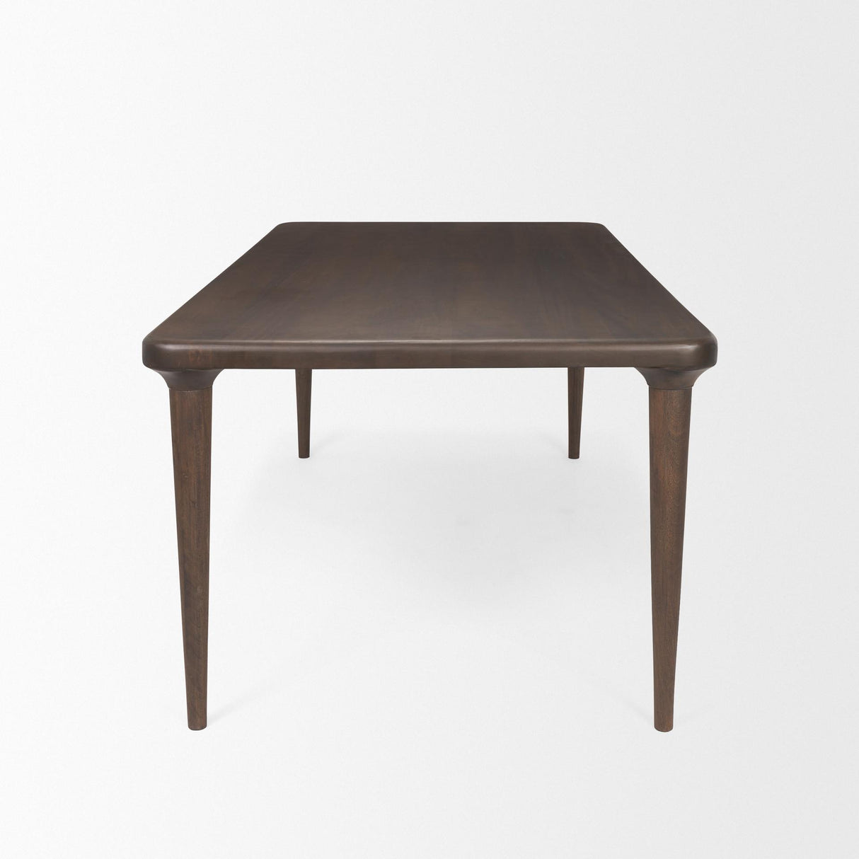 Mercana Suvan 84L Medium Dark Brown Rectangular Wood Dining Table