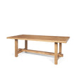 Mercana Suke Rectangular Natural Wood Trestle Dining Table