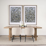 Mercana Suke Rectangular Natural Wood Trestle Dining Table