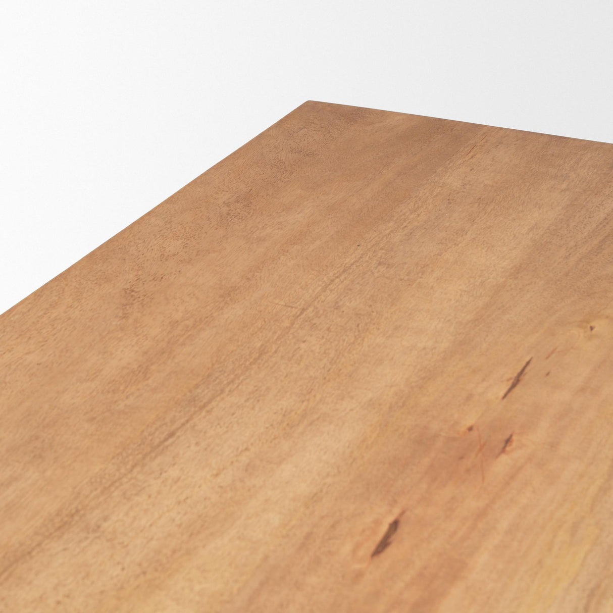 Mercana Suke Rectangular Natural Wood Trestle Dining Table