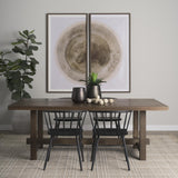Mercana Suke 84" Medium Brown Rectangular Oak Dining Table