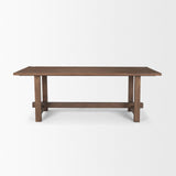 Mercana Suke 84" Medium Brown Rectangular Oak Dining Table