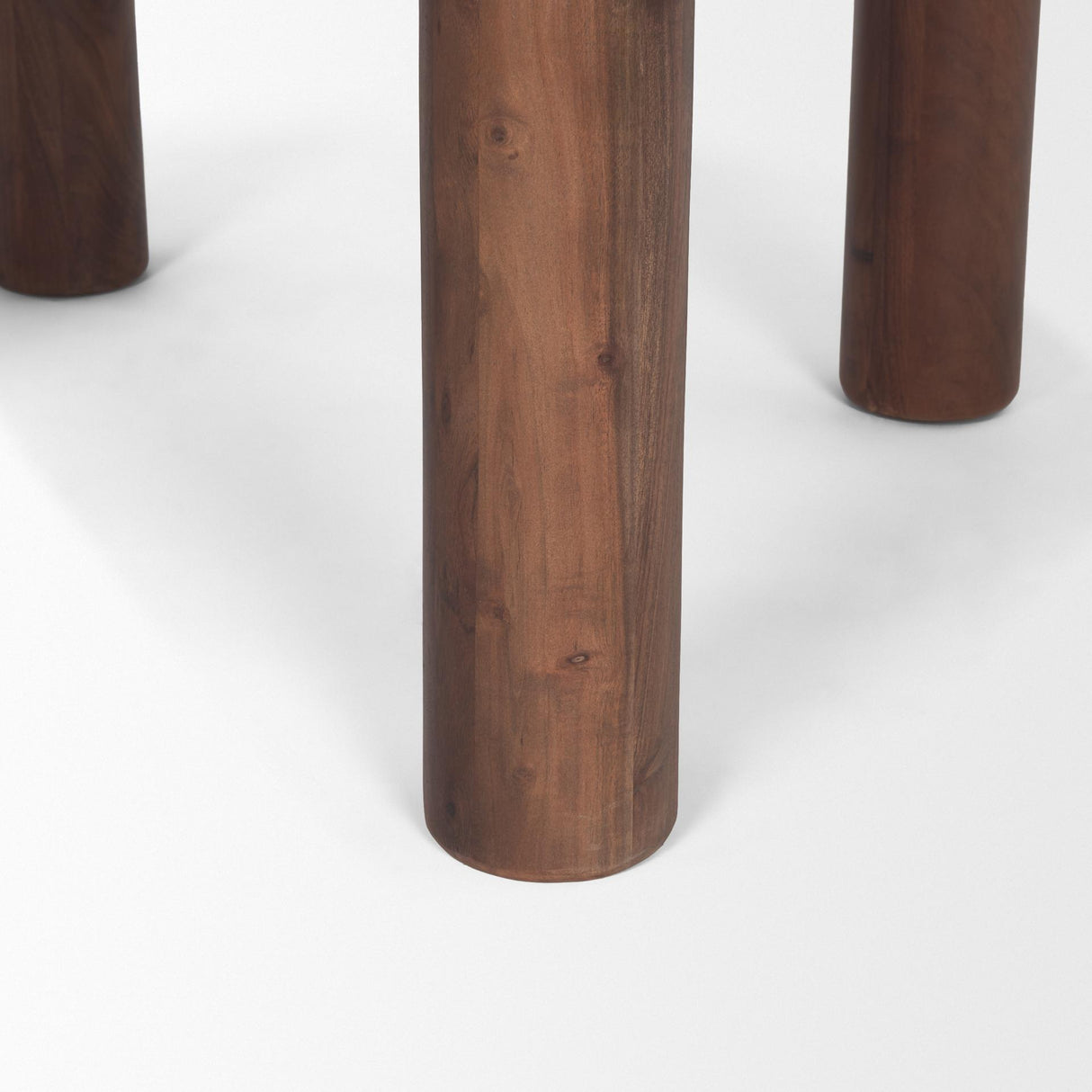 Mercana Soma 48" Red Brown Acacia Wood Round Dining Table