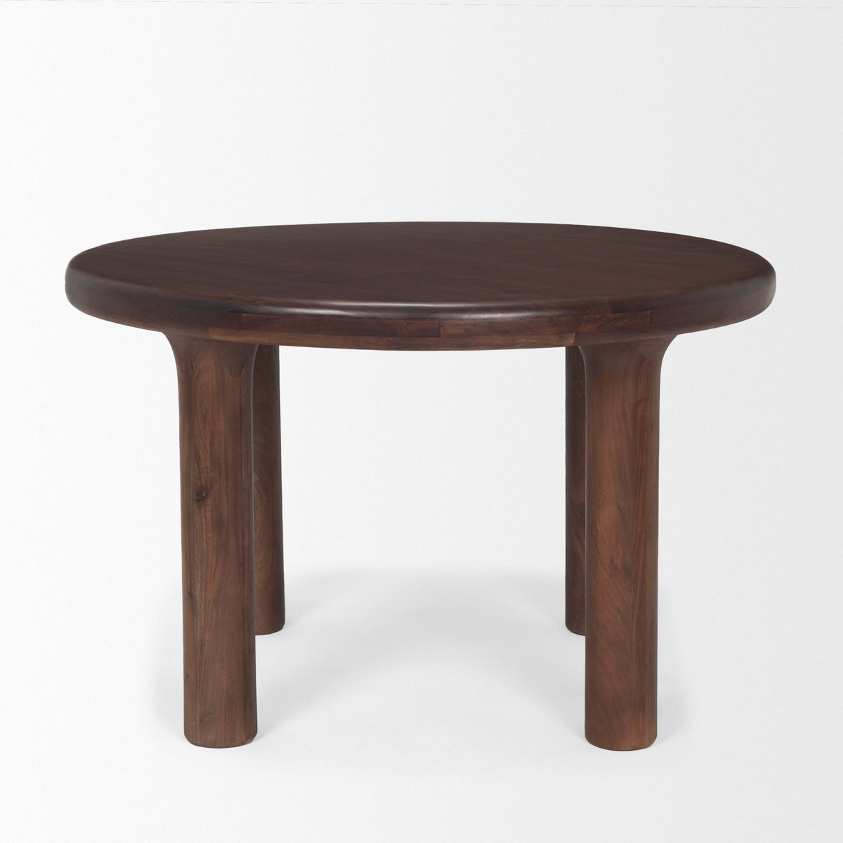 Mercana Soma 48" Red Brown Acacia Wood Round Dining Table