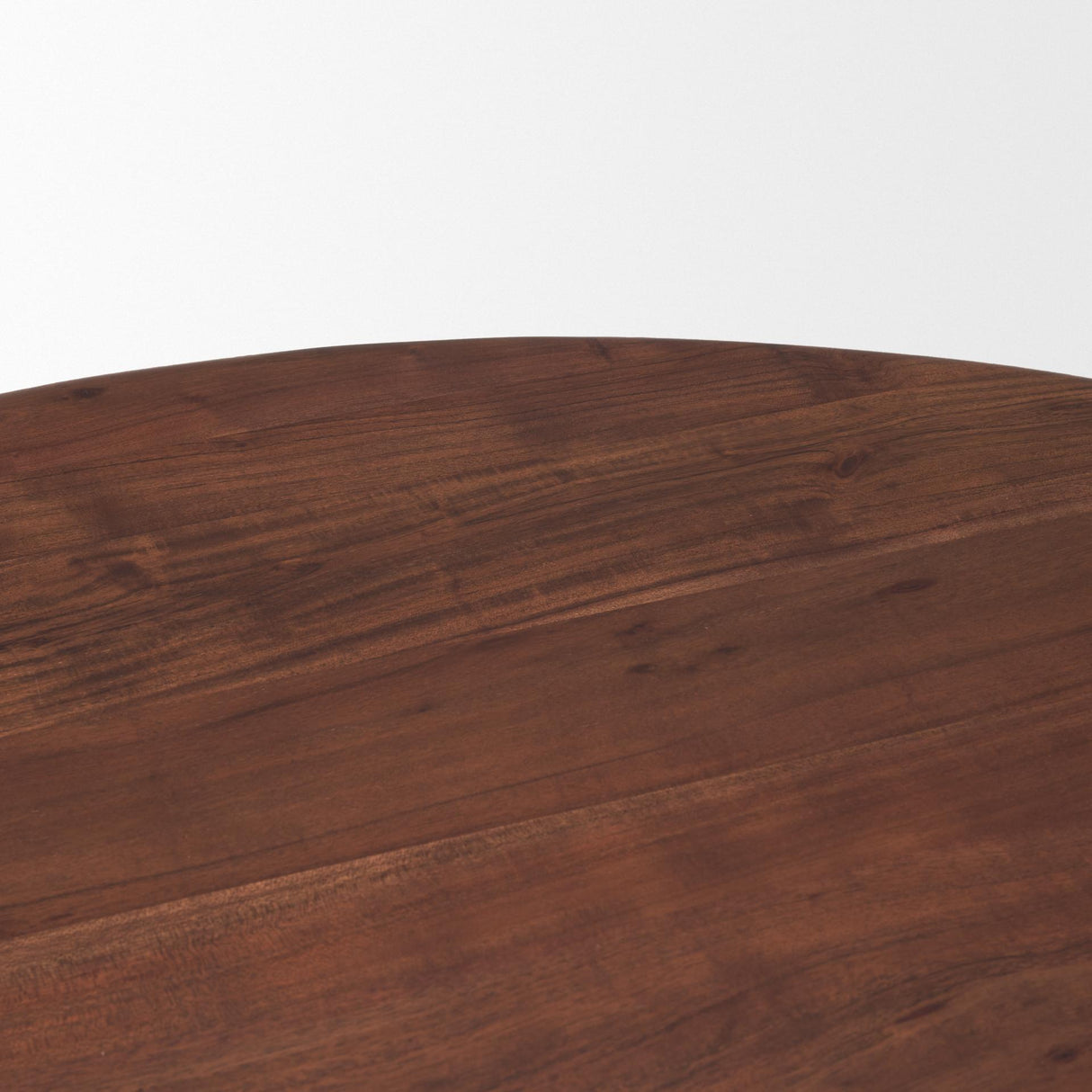 Mercana Soma 48" Red Brown Acacia Wood Round Dining Table