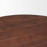 Mercana Soma 48" Red Brown Acacia Wood Round Dining Table