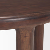 Mercana Soma 48" Red Brown Acacia Wood Round Dining Table
