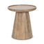 Mercana Takoda Light Brown Wood Tapered Drum Accent Table