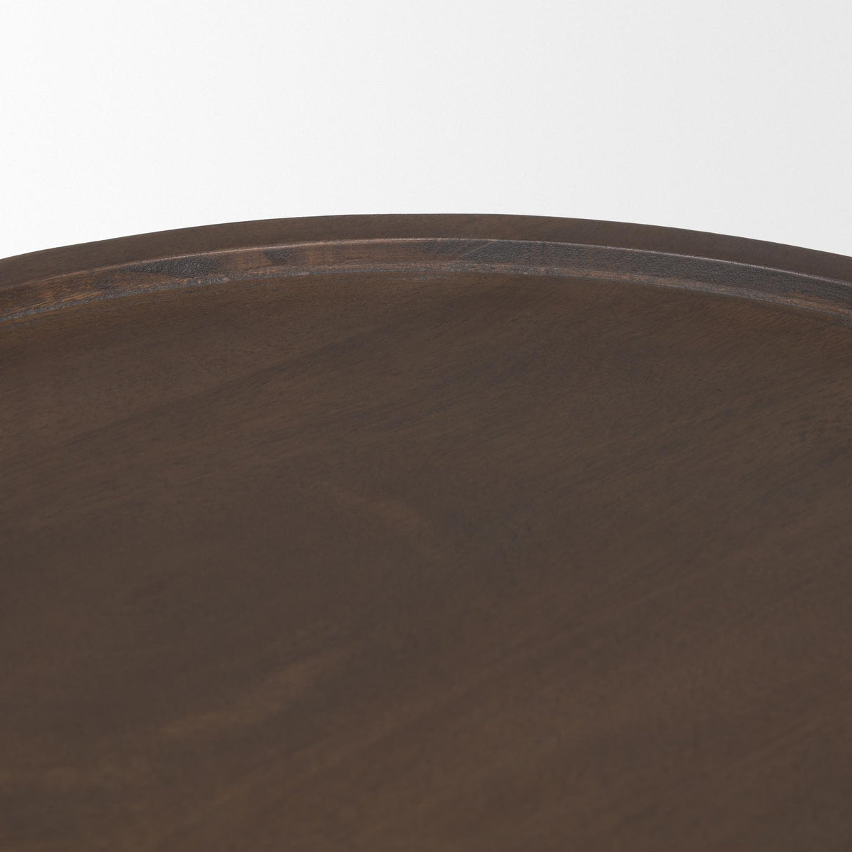 Mercana Takoda Dark Brown Wood Tapered Drum Accent Table