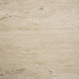 Mercana Syona Travertine + Mango Wood leg Oval Coffee table
