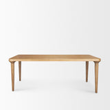 Mercana Suvan 84L Light Brown Rectangular Oak Wood Dining Table