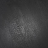 Mercana Soma Textured Black Acacia Wood Round Dining Table