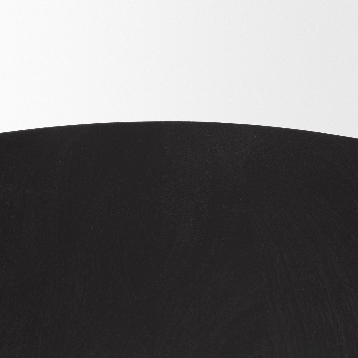 Mercana Soma Textured Black Acacia Wood Round Dining Table