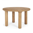 Mercana Soma 48" Light Brown Acacia Wood Round Dining Table