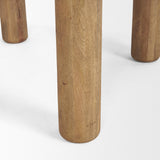 Mercana Soma 48" Light Brown Acacia Wood Round Dining Table