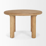 Mercana Soma 48" Light Brown Acacia Wood Round Dining Table
