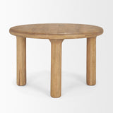 Mercana Soma 48" Light Brown Acacia Wood Round Dining Table