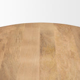 Mercana Soma 48" Light Brown Acacia Wood Round Dining Table