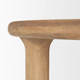 Mercana Soma 48" Light Brown Acacia Wood Round Dining Table