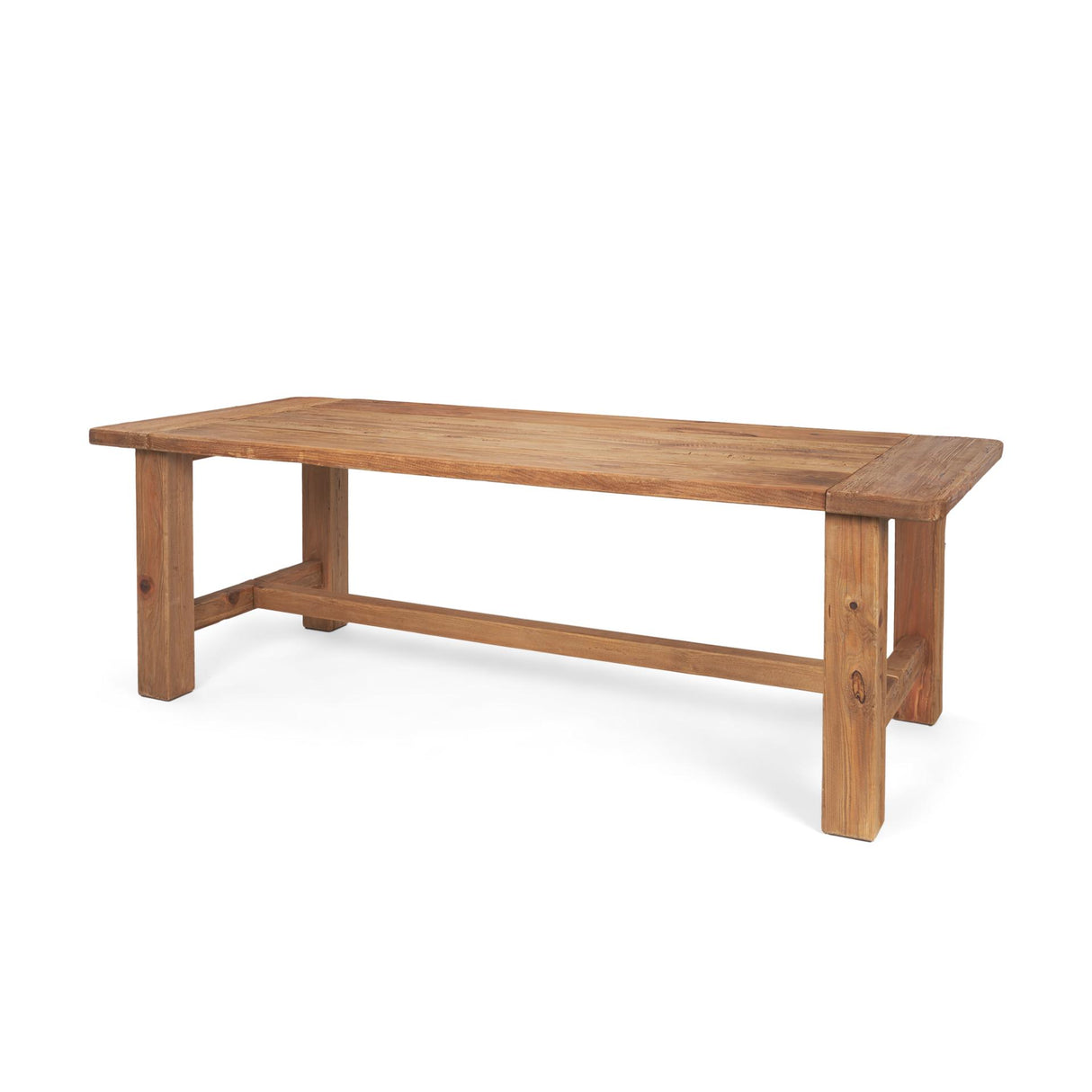 Mercana Stetson 94.5" Rectangular Natural Brown Wood Dining Table