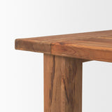 Mercana Stetson 94.5" Rectangular Natural Brown Wood Dining Table
