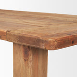 Mercana Stetson 94.5" Rectangular Natural Brown Wood Dining Table