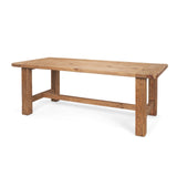 Mercana Stetson 84" Rectangular Natural Brown Wood Dining Table
