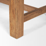 Mercana Stetson 84" Rectangular Natural Brown Wood Dining Table