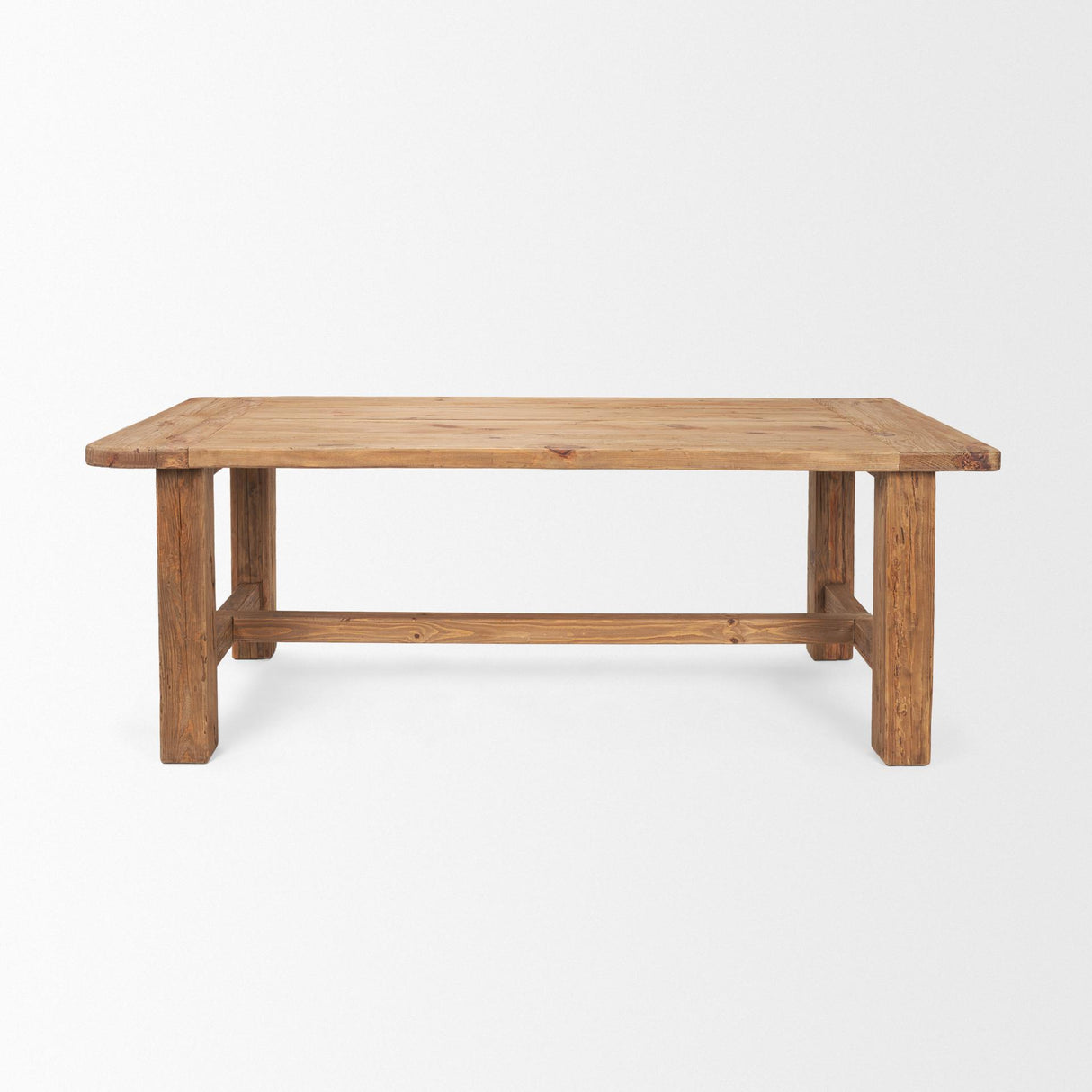 Mercana Stetson 84" Rectangular Natural Brown Wood Dining Table