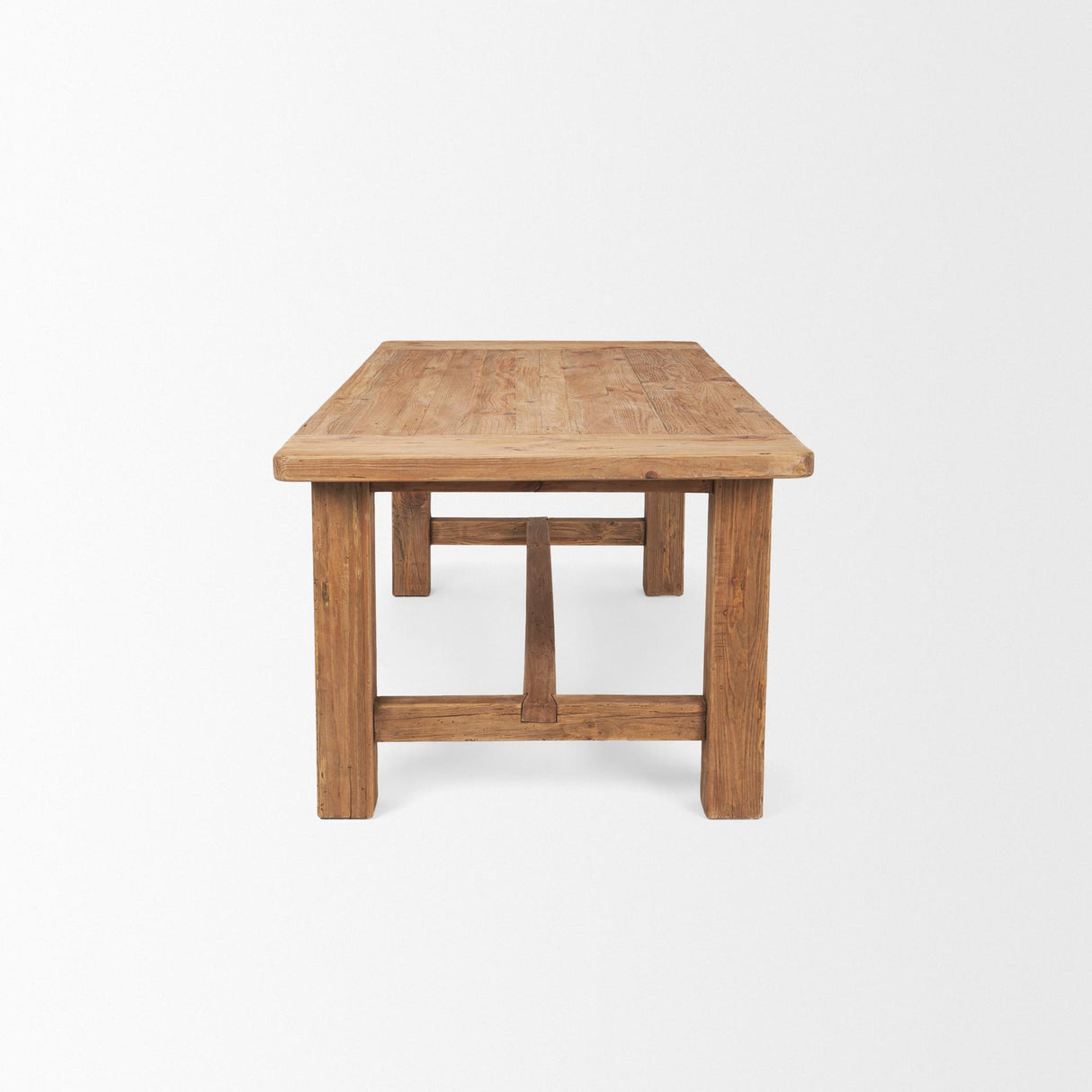 Mercana Stetson 84" Rectangular Natural Brown Wood Dining Table