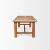 Mercana Stetson 84" Rectangular Natural Brown Wood Dining Table
