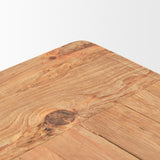 Mercana Stetson 84" Rectangular Natural Brown Wood Dining Table