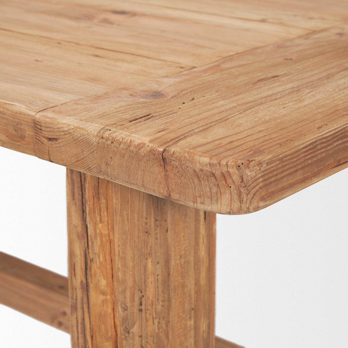 Mercana Stetson 84" Rectangular Natural Brown Wood Dining Table