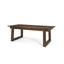 Mercana Takota Dark Brown Rectangular Oak Wood w/ Birch Wood Legs Extendable Dining Table