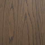 Mercana Takota Dark Brown Rectangular Oak Wood w/ Birch Wood Legs Extendable Dining Table