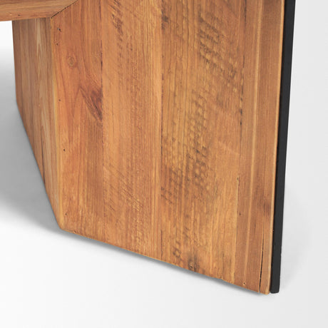 Mercana Tabor Natural Wood w/ Black Oak Waterfall Coffee Table