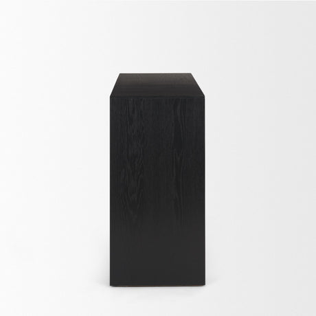 Mercana Tabor Natural Wood w/ Black Oak Waterfall Console Table