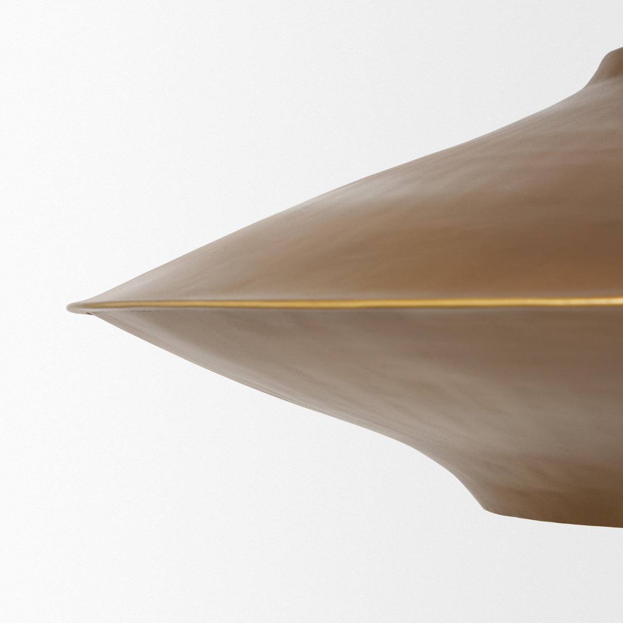 Mercana Titus 1-Light Brass Finished Metal Disc Pendant