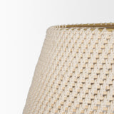 Mercana Tosha 1-Light Tapered Cotton Rope Drum Pendant