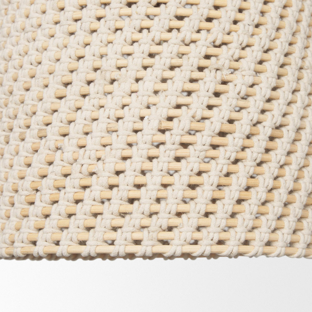 Mercana Tosha 1-Light Cotton Rope Bell Pendant