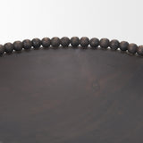 Mercana Wendell Dark Brown Wood w/ Wood Beads Round Bowls